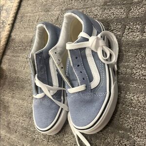 Blue and White Van Sneakers NWOT